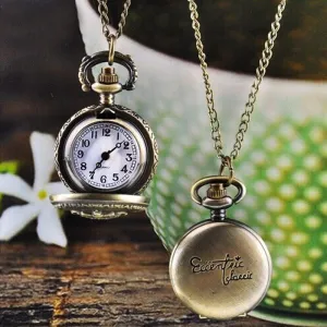 Hot Fashion Vintage Bronze Quartz Pocket Watch