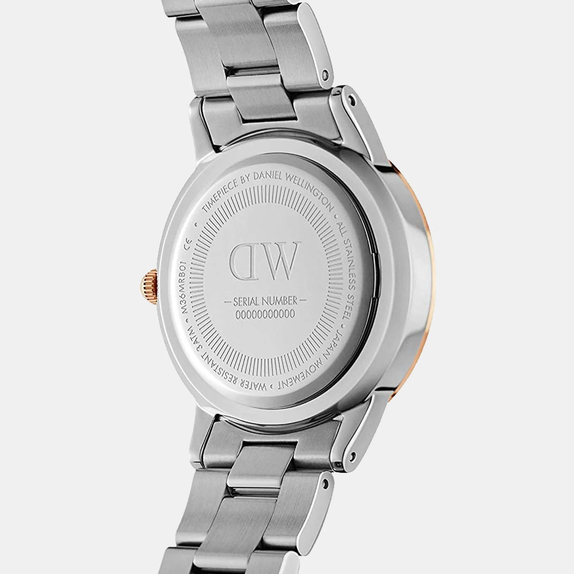 Iconic Women's White Analog Stainless Steel Watch DW00100358