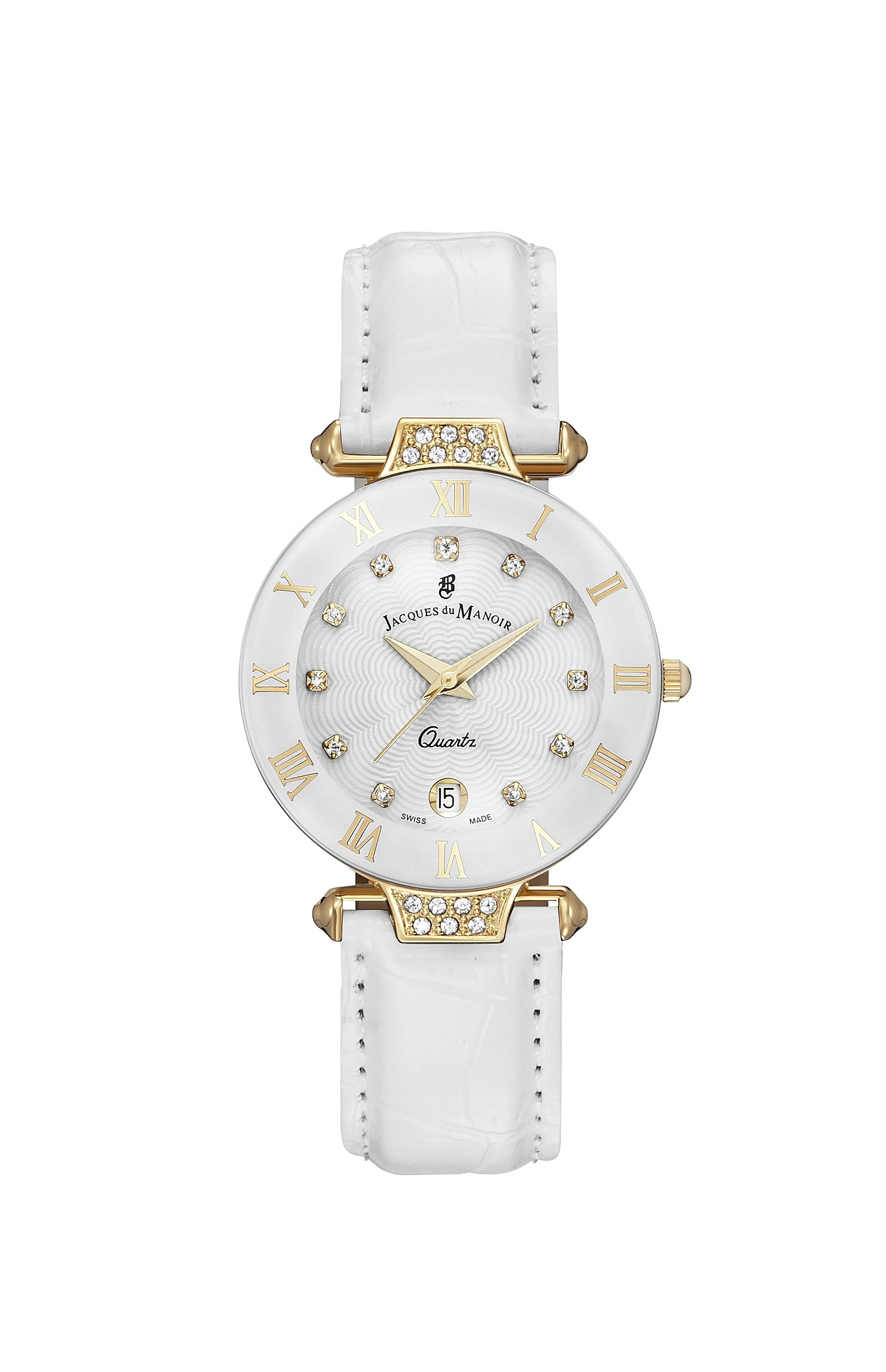 JDM Coupole Fashion Gold White Watch