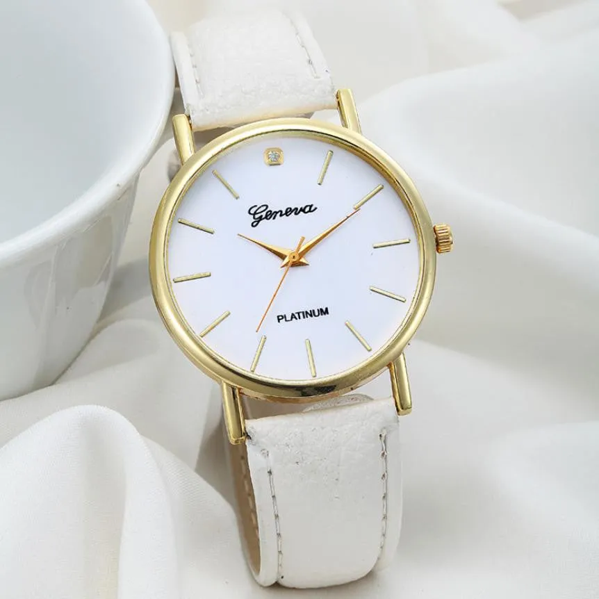 Kimisohand New Women Fashion Retro Dial Leather Analog Quartz Wrist Watches