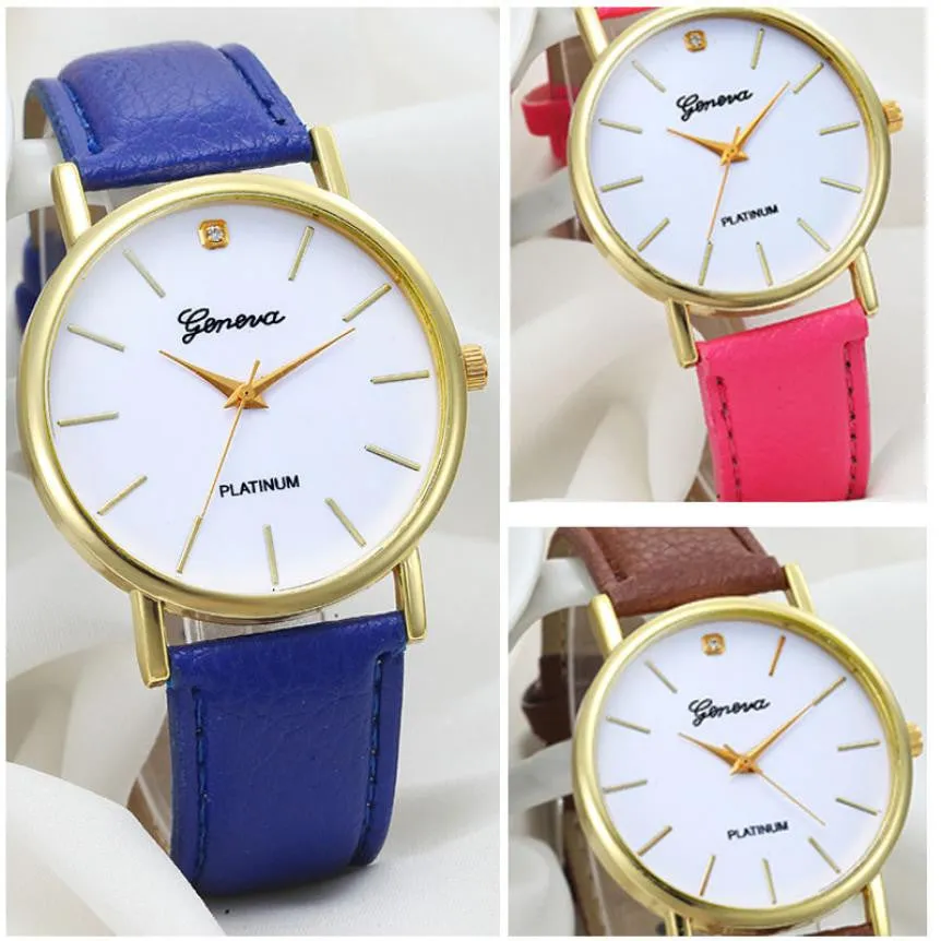 Kimisohand New Women Fashion Retro Dial Leather Analog Quartz Wrist Watches