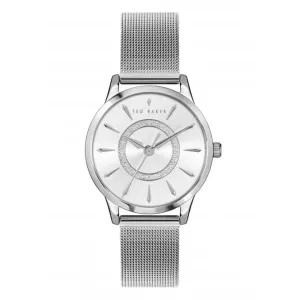 Ladies Fitzrovia Charm Silver Tone Mesh Watch BKPFZF126