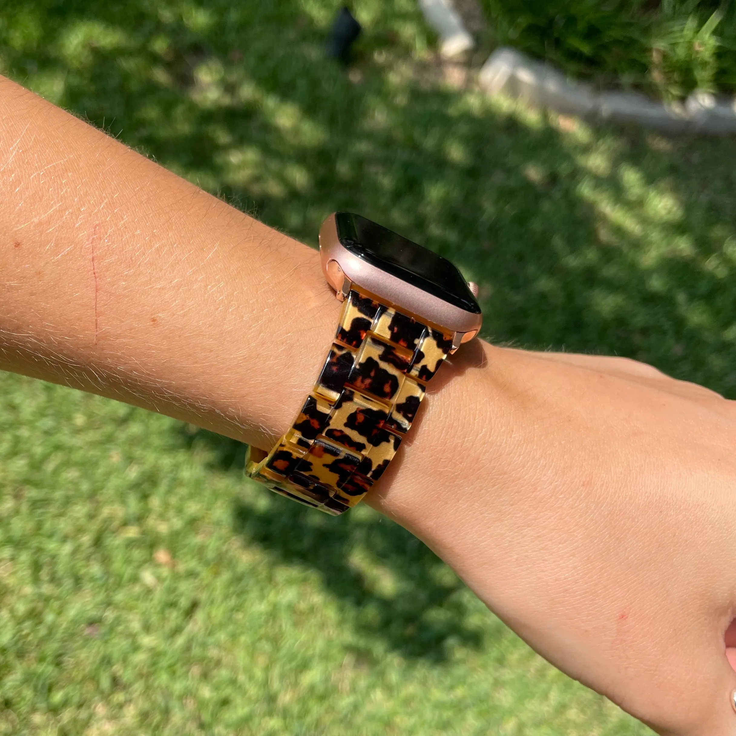 Leopard Resin Apple Watch Band