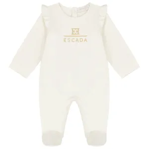 Logo Ruffled Babygrow