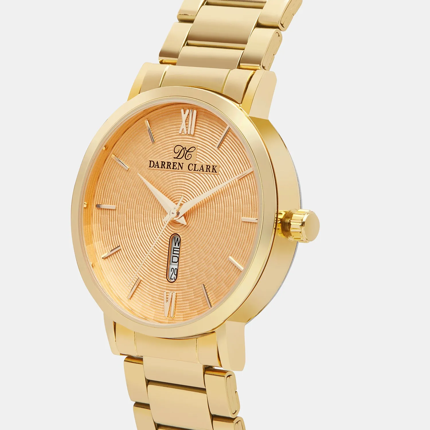 Men's Gold Analog Brass Watch 1002B-M0208