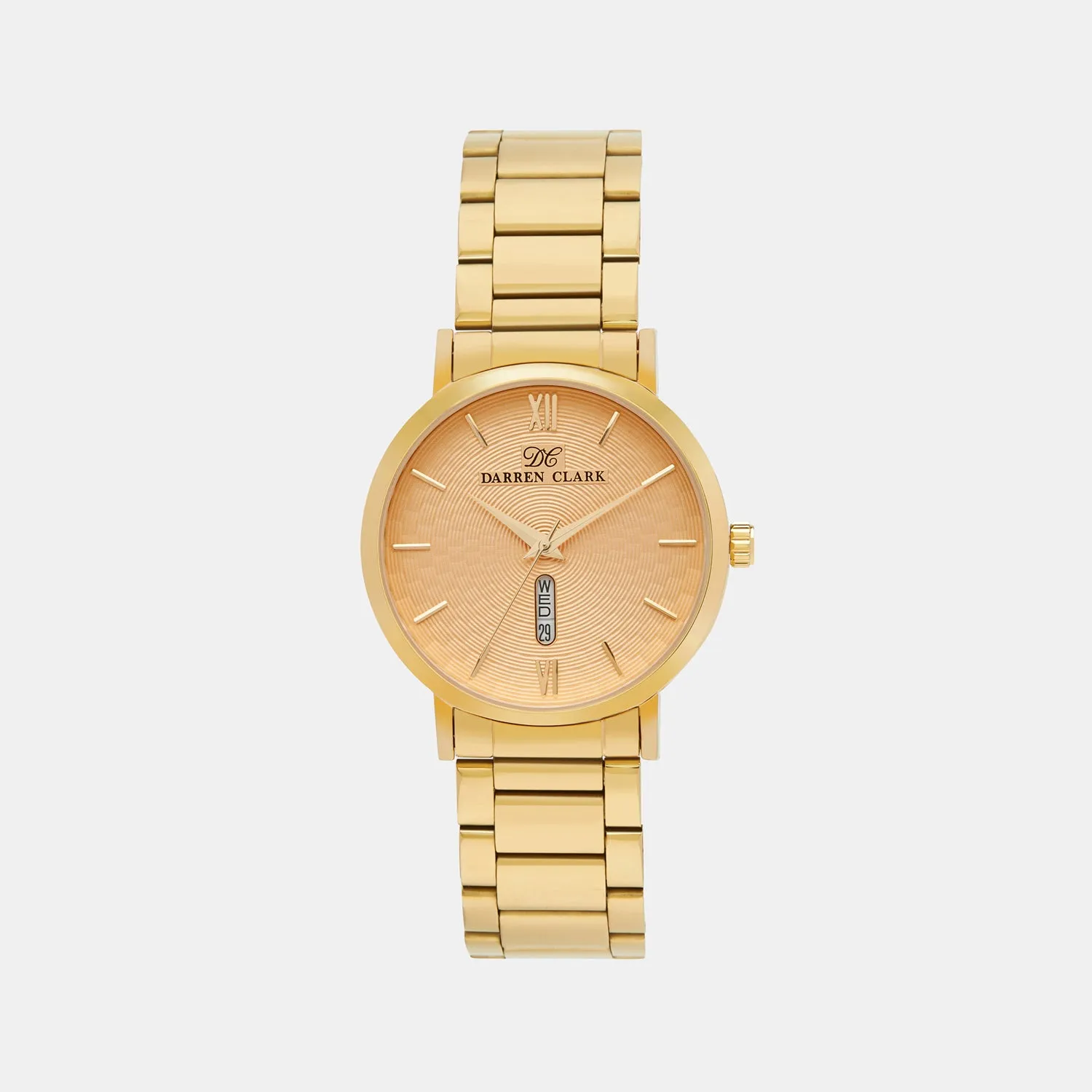 Men's Gold Analog Brass Watch 1002B-M0208