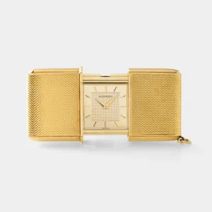 Movado Ermeto Pocket Watch 18kt Yellow Gold