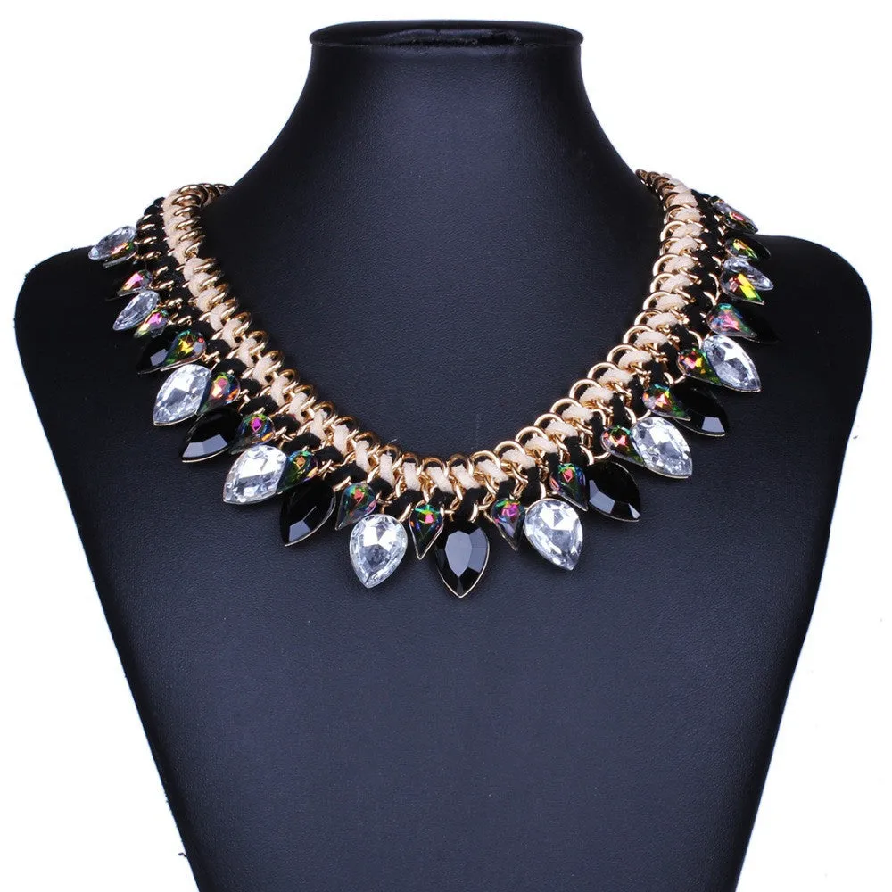 New Fashion Jewelry Women Gold Chain Charming Pendants Choker Necklace Women Statement Accessories