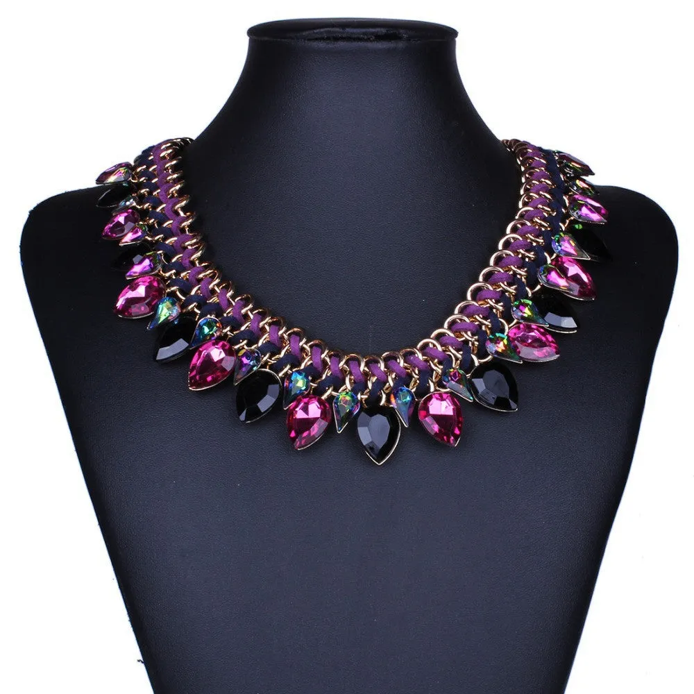 New Fashion Jewelry Women Gold Chain Charming Pendants Choker Necklace Women Statement Accessories