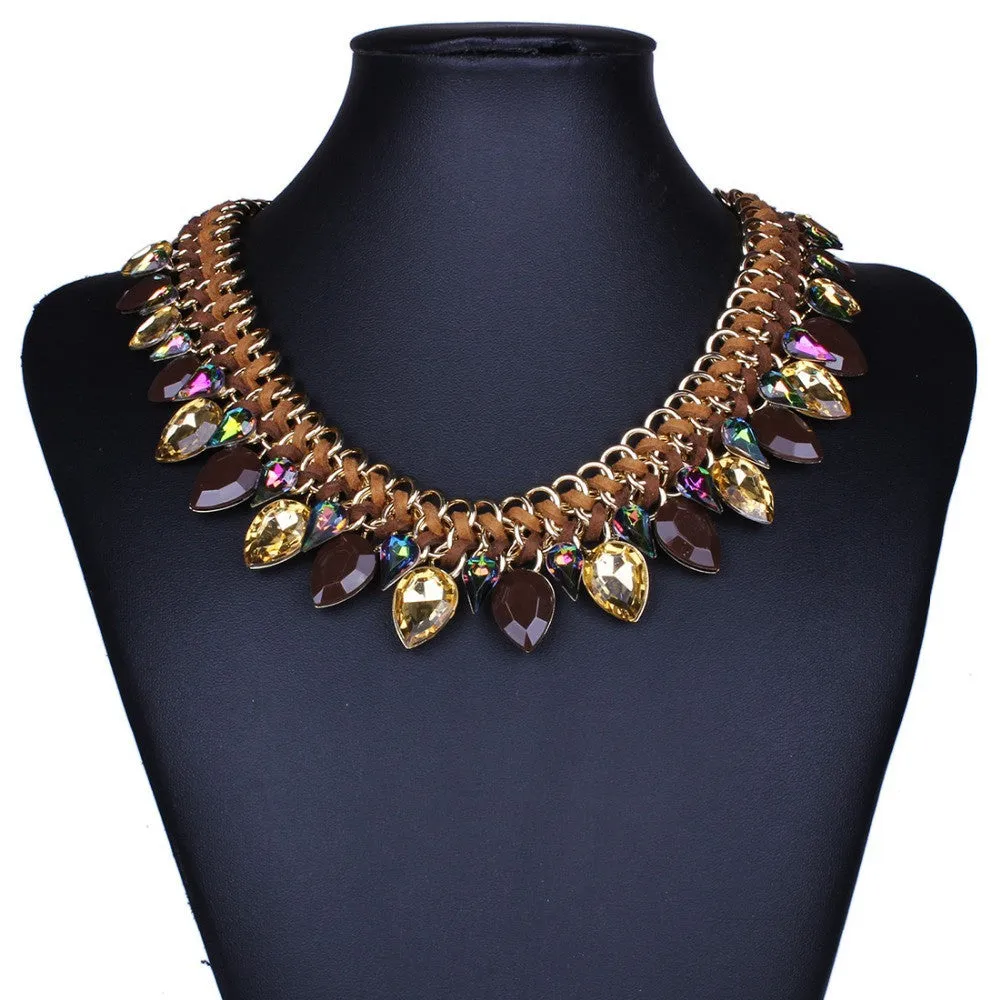 New Fashion Jewelry Women Gold Chain Charming Pendants Choker Necklace Women Statement Accessories