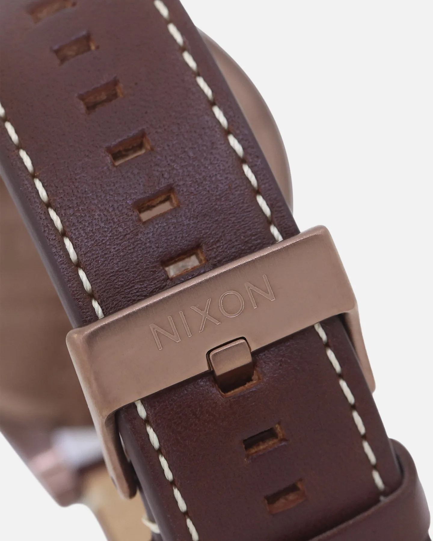 Nixon 51-30 Chrono Leather Watch Chocolate/Dark Roast Brown