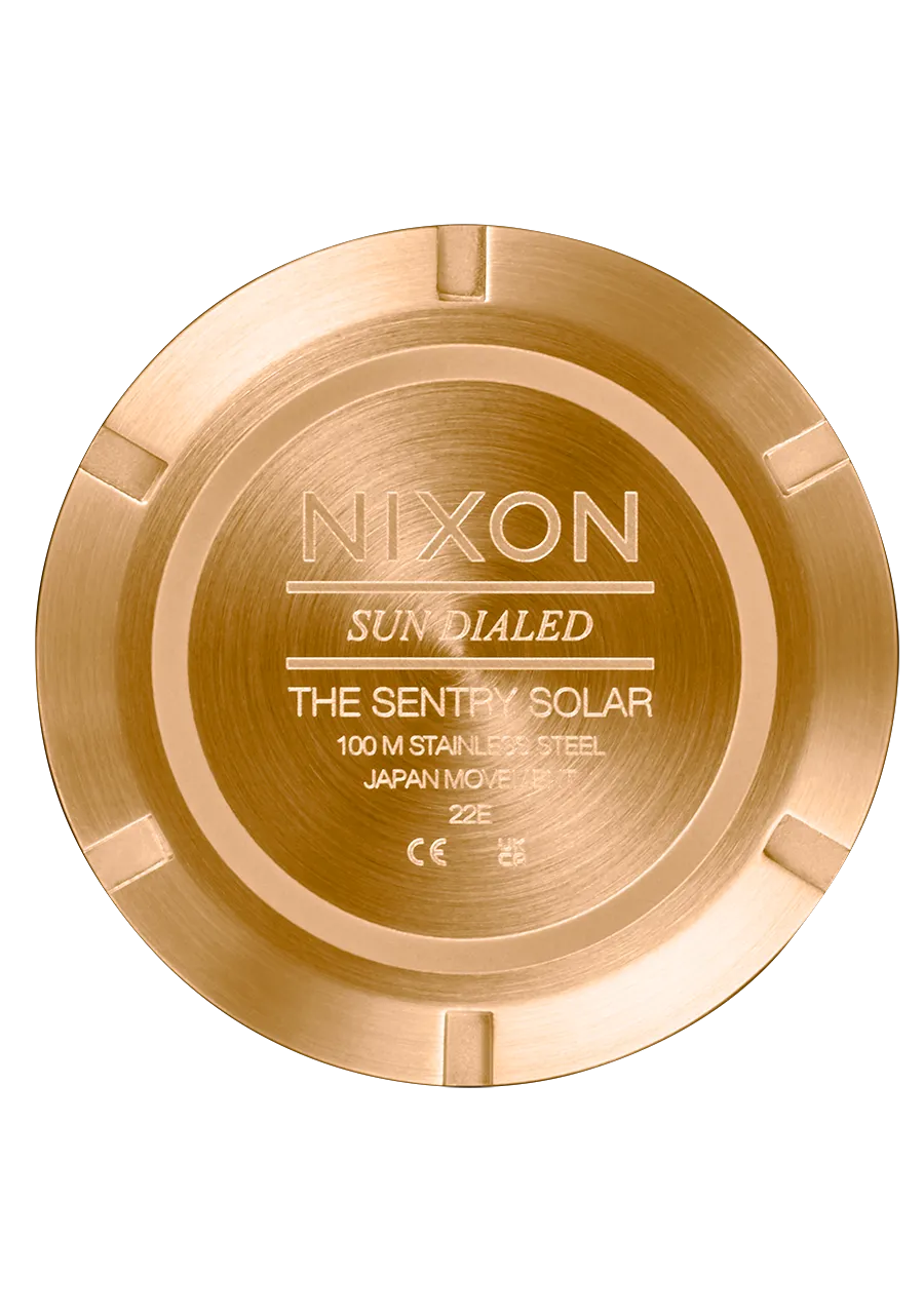 Nixon Sentry Solar Stainless Steel Watch