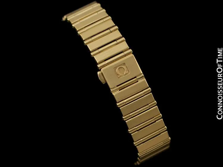 Omega Ladies Constellation Bracelet Watch - 18K Gold & Original Omega Factory Set Diamonds