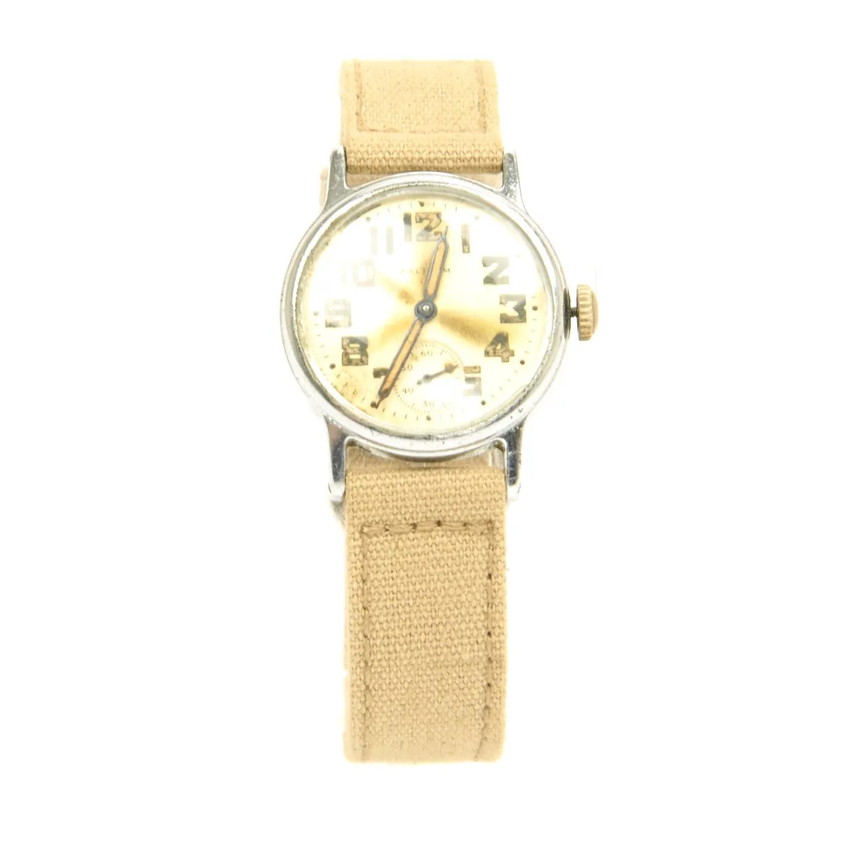 Original U.S. WWII Army 17-Jewel Wrist Watch by Waltham dated 1942 - Fully Functional