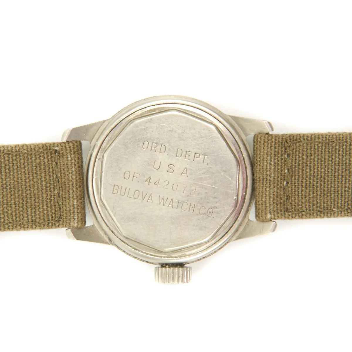 Original U.S. WWII Army Officer 15-Jewel Wrist Watch Model 10 BM by BULOVA - Fully Functional