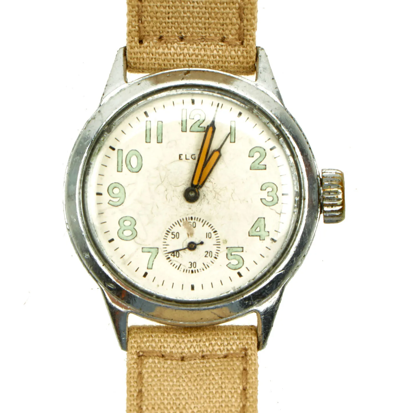 Original U.S. WWII Ordnance Department Wrist Watch by Elgin - Fully Functional