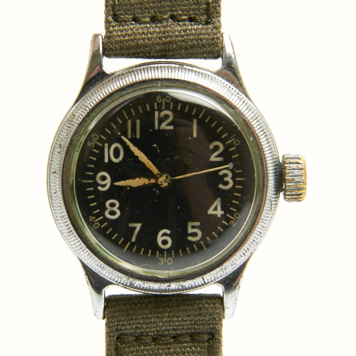 Original U.S. WWII Type A-11 USAAF Wrist Watch by Elgin - Fully Functional