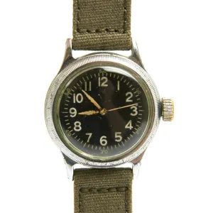 Original U.S. WWII Type A-11 USAAF Wrist Watch by Elgin - Fully Functional