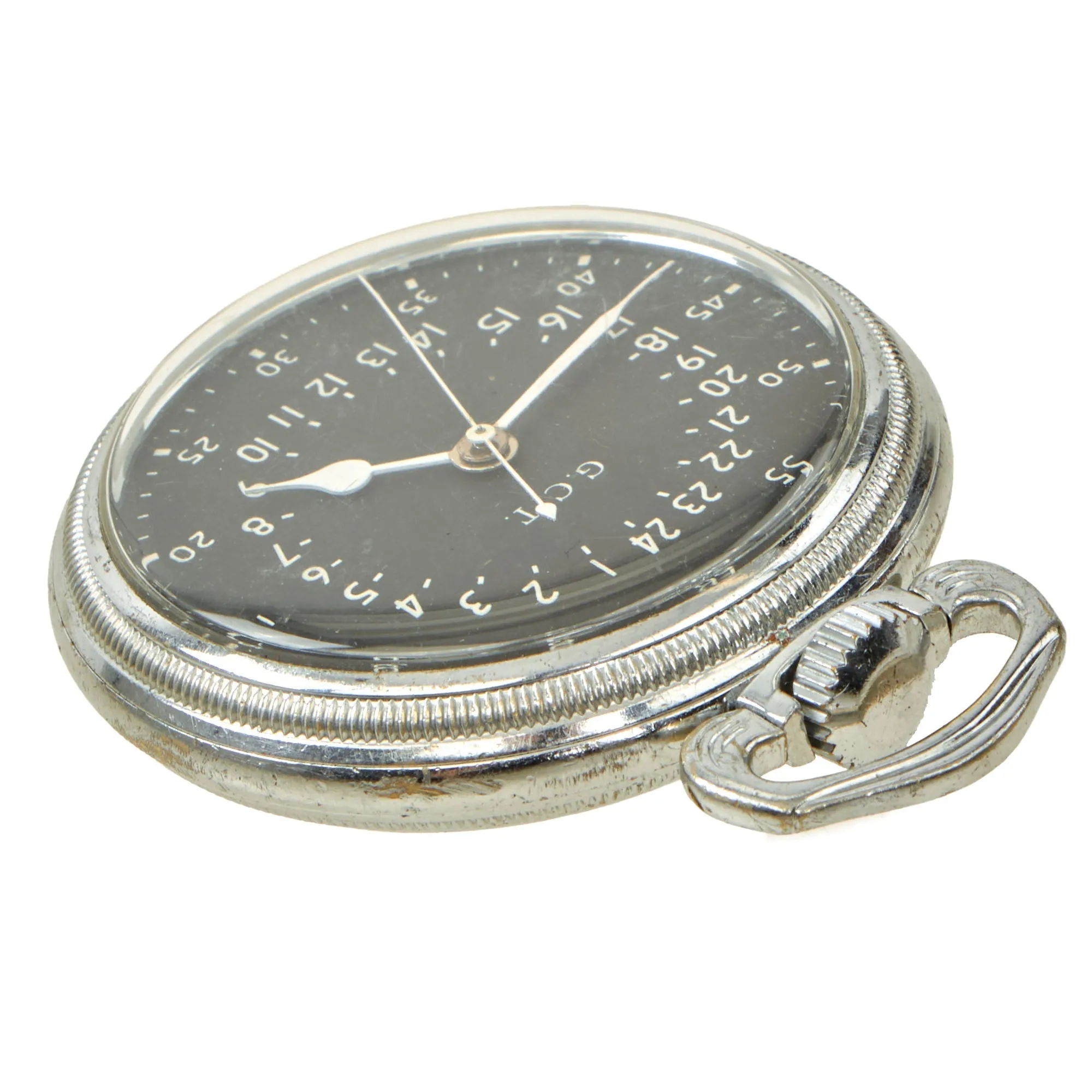 Original Vietnam War U.S. Army Air Forces Hamilton AN5740-1 G.C.T. 24 Hour Navigator Pocket Watch - 1959 Dated