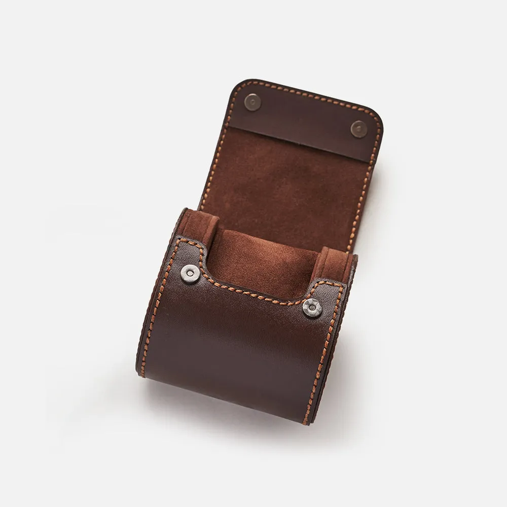 Premium Watch Case - Natural Leather - Fits 1 Watch