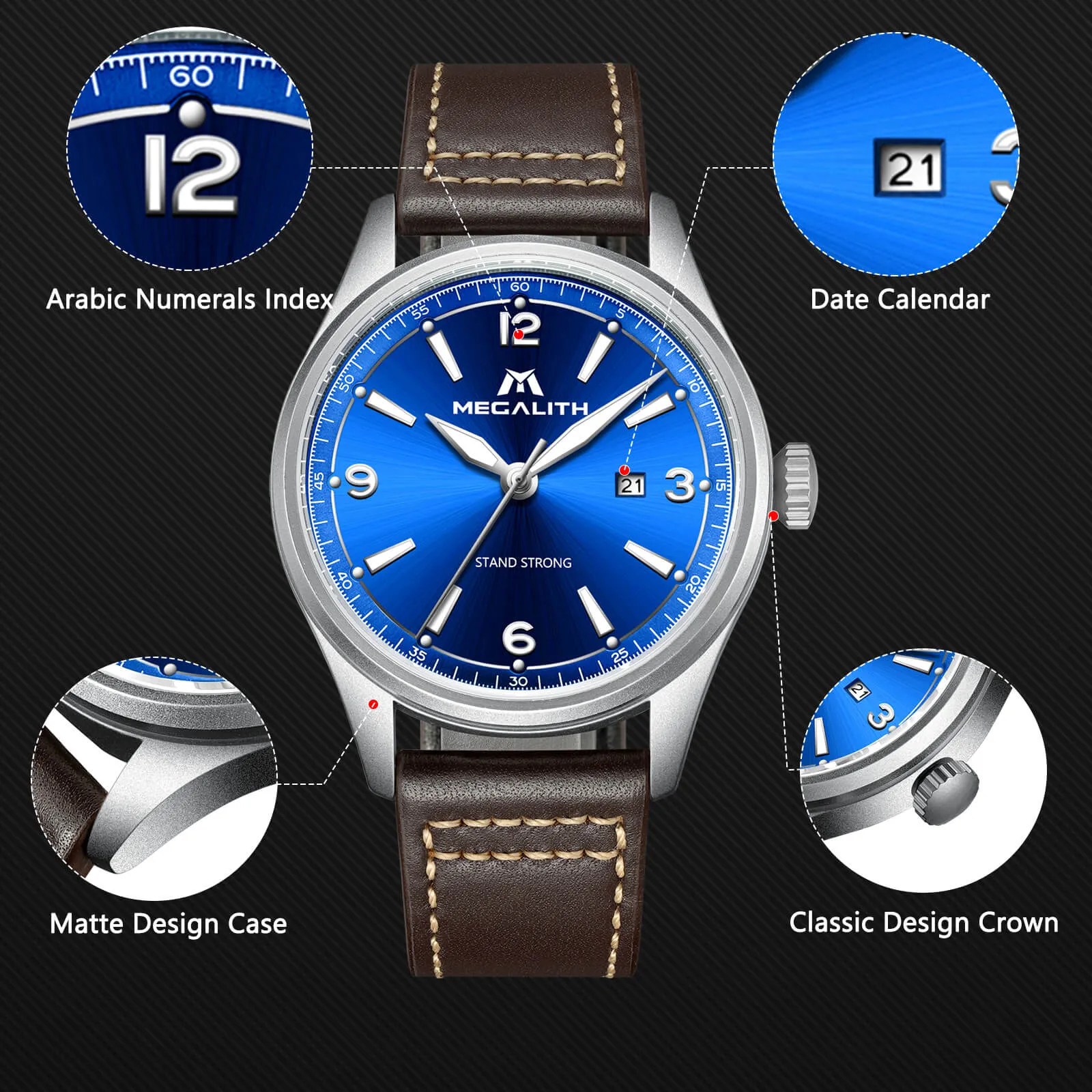 Quartz Watch | Leather Band | 8245M