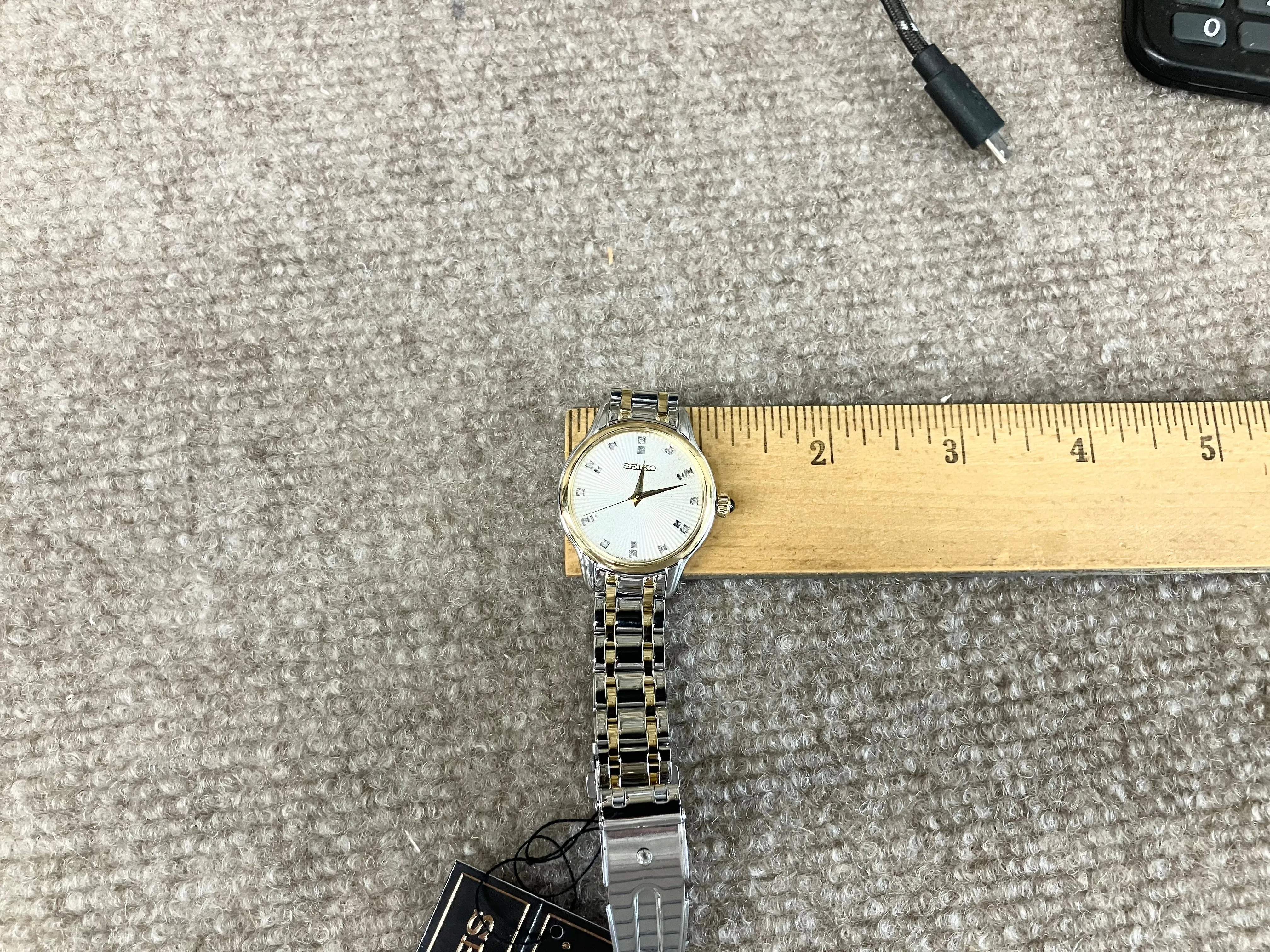 Seiko Gold And Silver Stainless Steel Diamond Watch