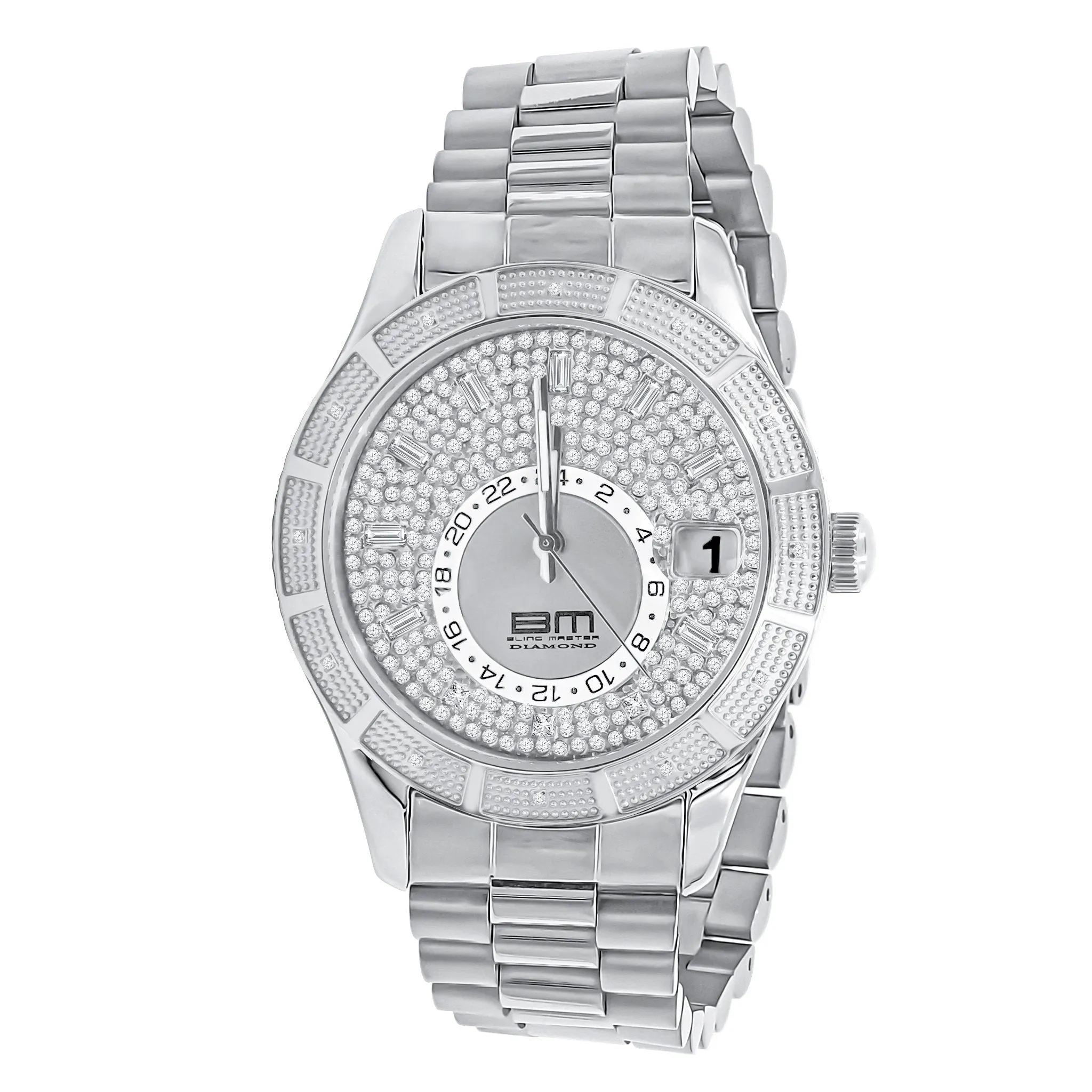 Sky Diamond .12 Carat Hip Hop Watch