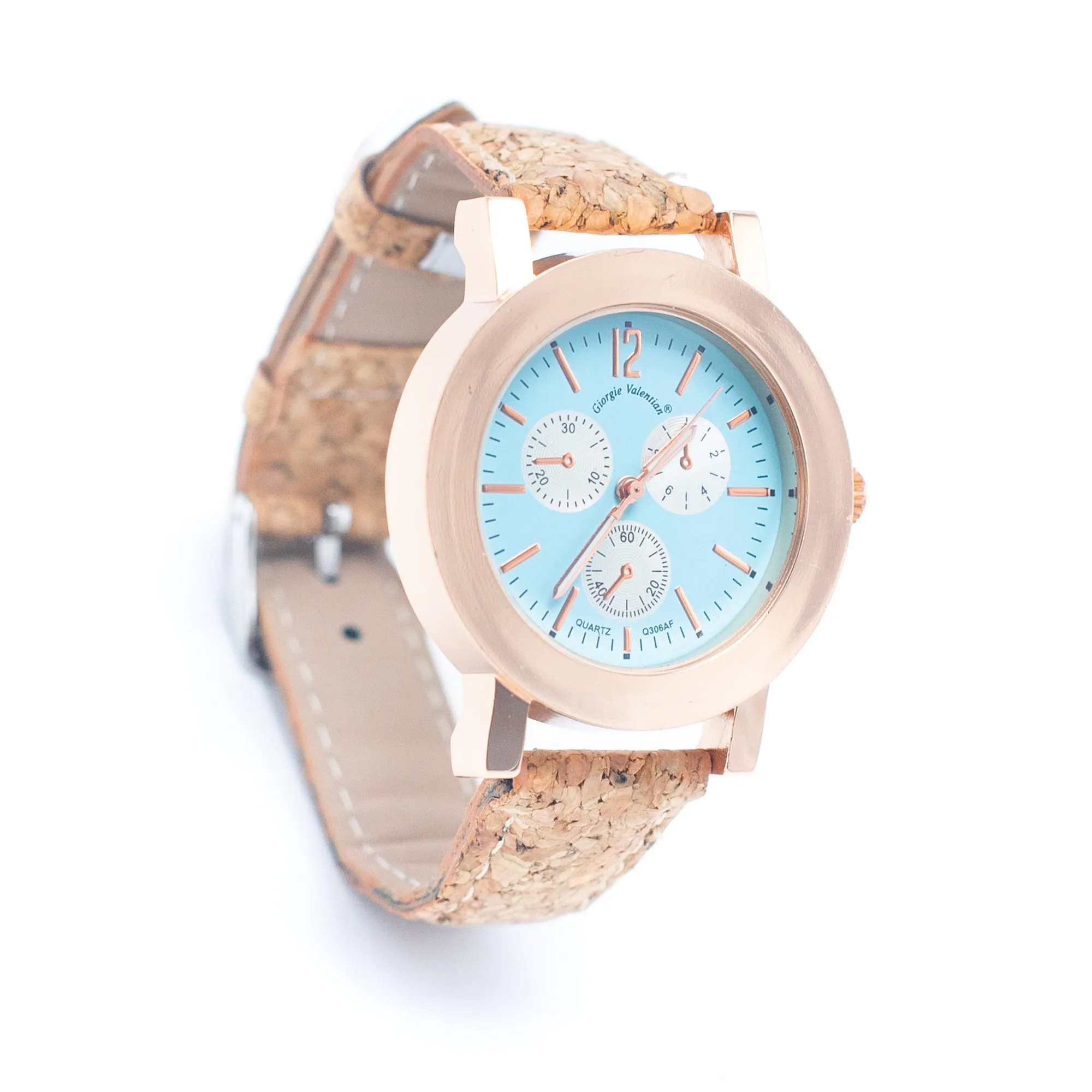 Stylish Casual Watch with Natural Cork Watch Strap WA-358-without box