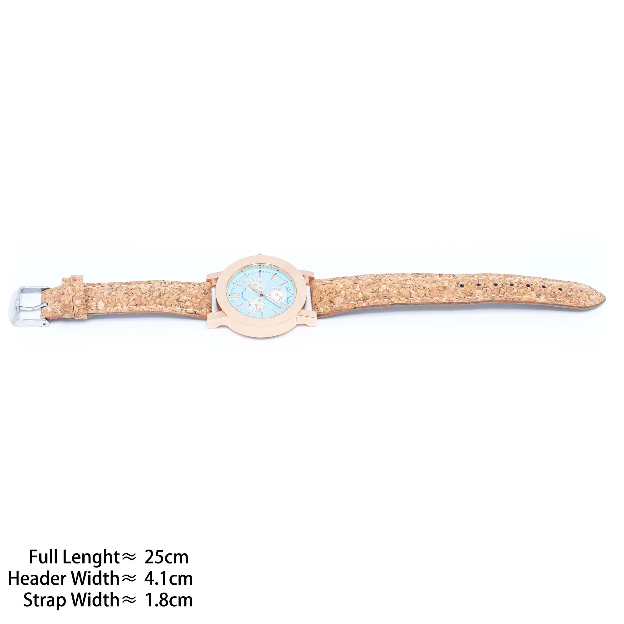 Stylish Casual Watch with Natural Cork Watch Strap WA-358-without box