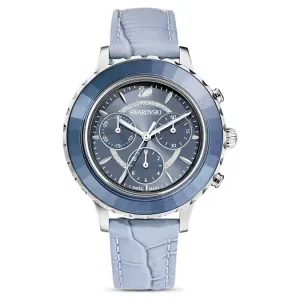 Swarovski Octea Lux Chronograph Ladies Blue Watch 5580600