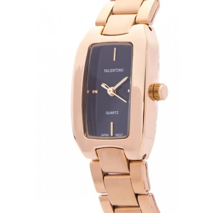 Valentino 20122019-BLACK DIAL GOLD STAINLESS STEEL STRAP Watch for Women