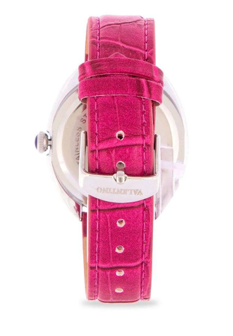 Valentino 20122125-RED STRAP Red Leather Strap Watch for Women