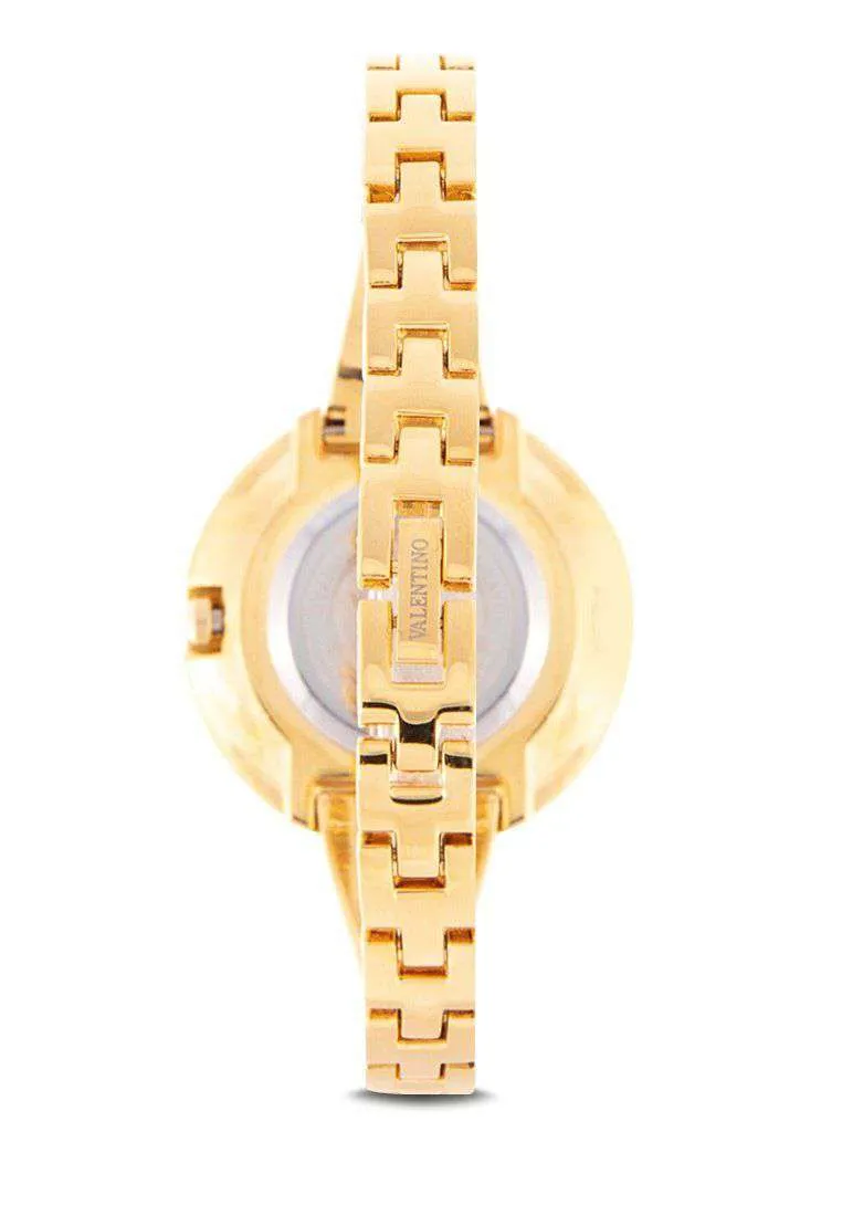 Valentino 20122148-GOLD DIAL Gold Fashion Metal Band Watch for Women