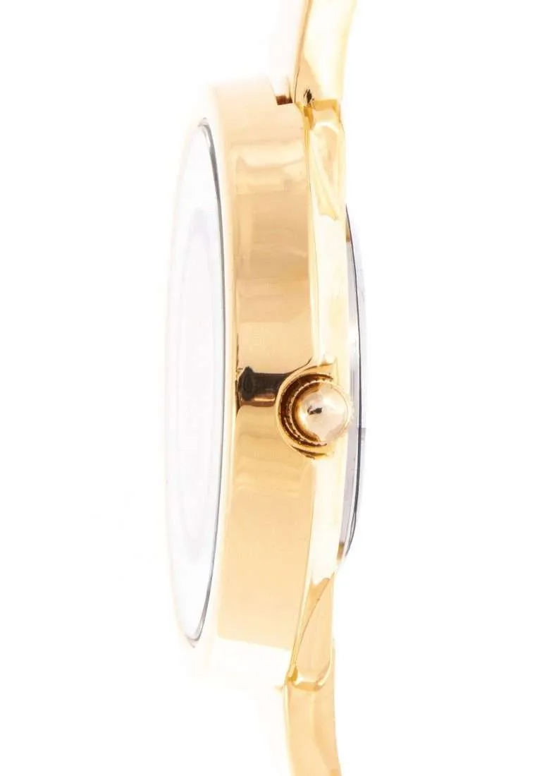 Valentino 20122148-GOLD DIAL Gold Fashion Metal Band Watch for Women