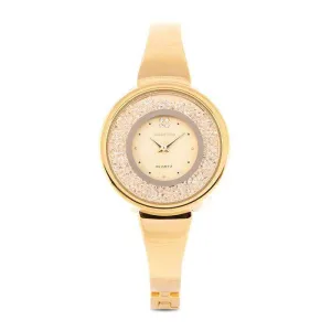 Valentino 20122148-GOLD DIAL Gold Fashion Metal Band Watch for Women