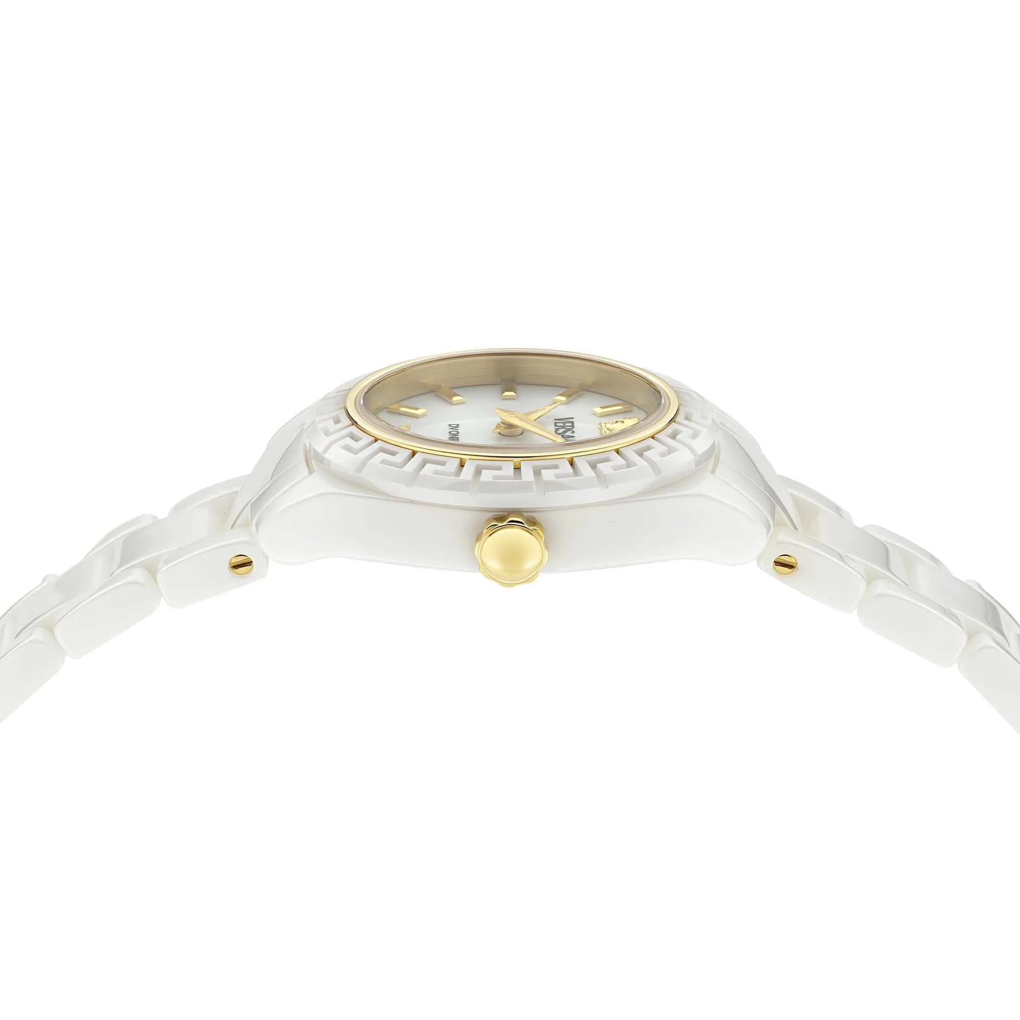 Versace Ladies Dv One Mini White Watch VE9F00224