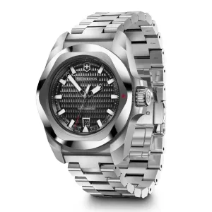 Victorinox I.N.O.X. Automatic, Swiss Made Men's Watch | Black Dial, 41 mm, 200M Water Resistant, Stainless Steel Case, Stainless Steel Strap, Sellita SW 200-1 Movement | 242019