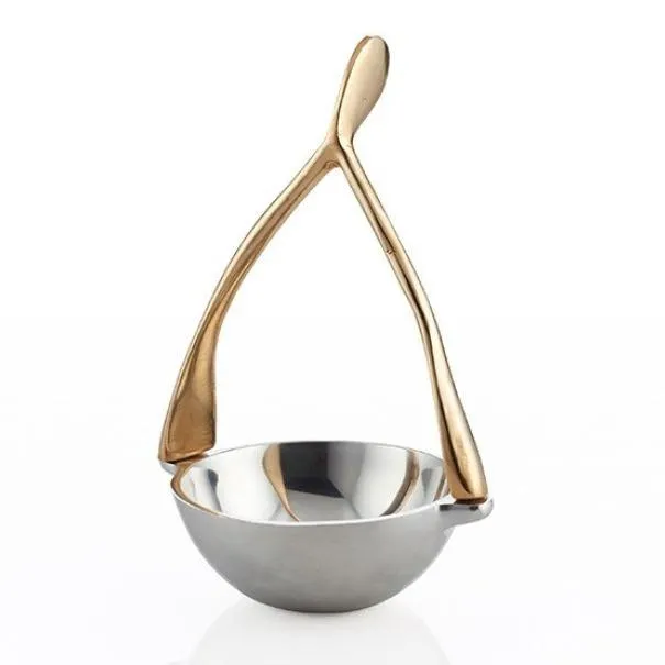 Wishbone Nut Dish Silver/Gold - Final Sale