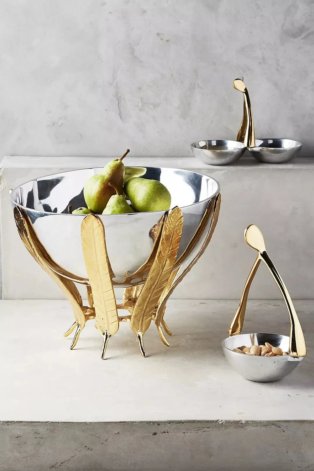 Wishbone Nut Dish Silver/Gold - Final Sale